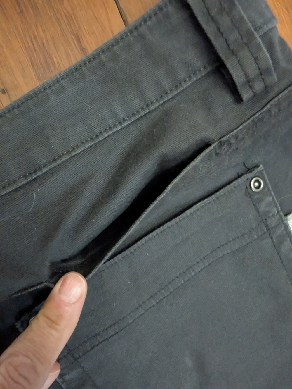 Ladies Duluth Trading Co Firehose Ankle Workpants - Picture 6 of 7